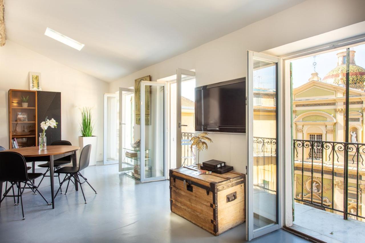 Ross 5- F2, Lumineux, Balcon, Loft, Clim, Vieux-Ніцца Екстер'єр фото